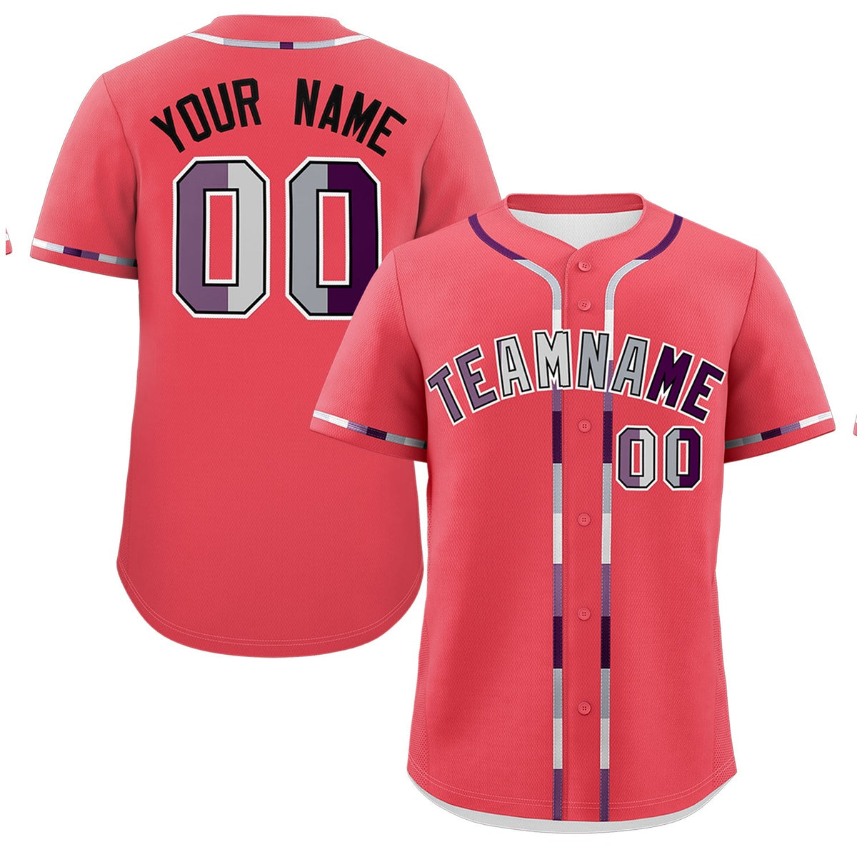 Custom Light Red Genderless For Pride Month Classic Style Baseball Jersey| KXKSHOP