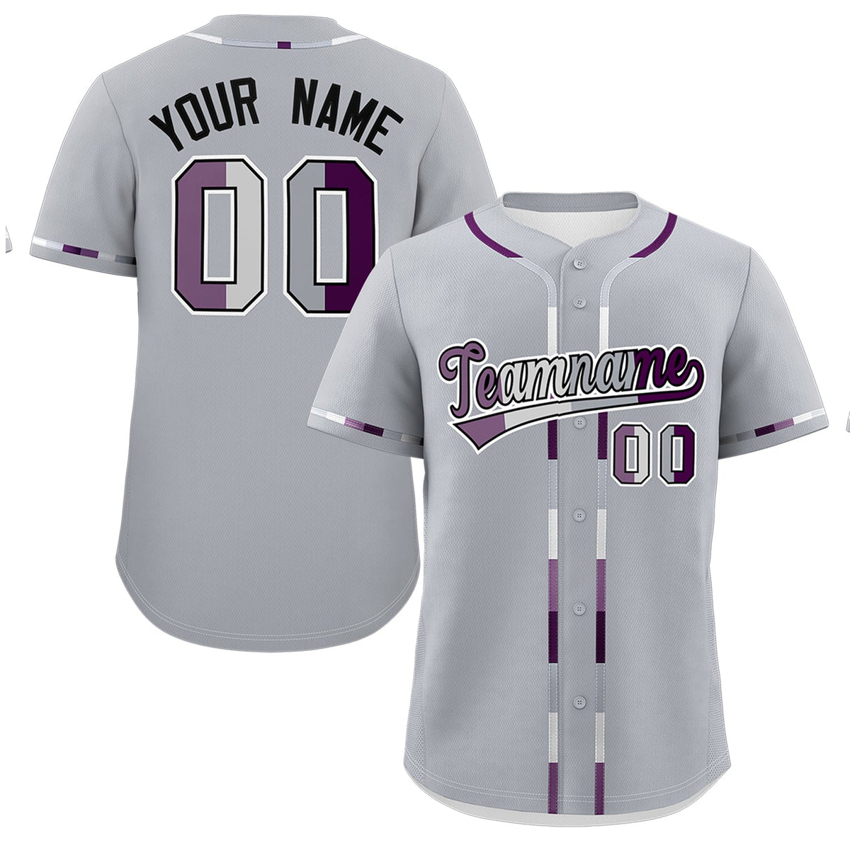 Custom Gray Genderless For Pride Month Classic Style Baseball Jersey| KXKSHOP