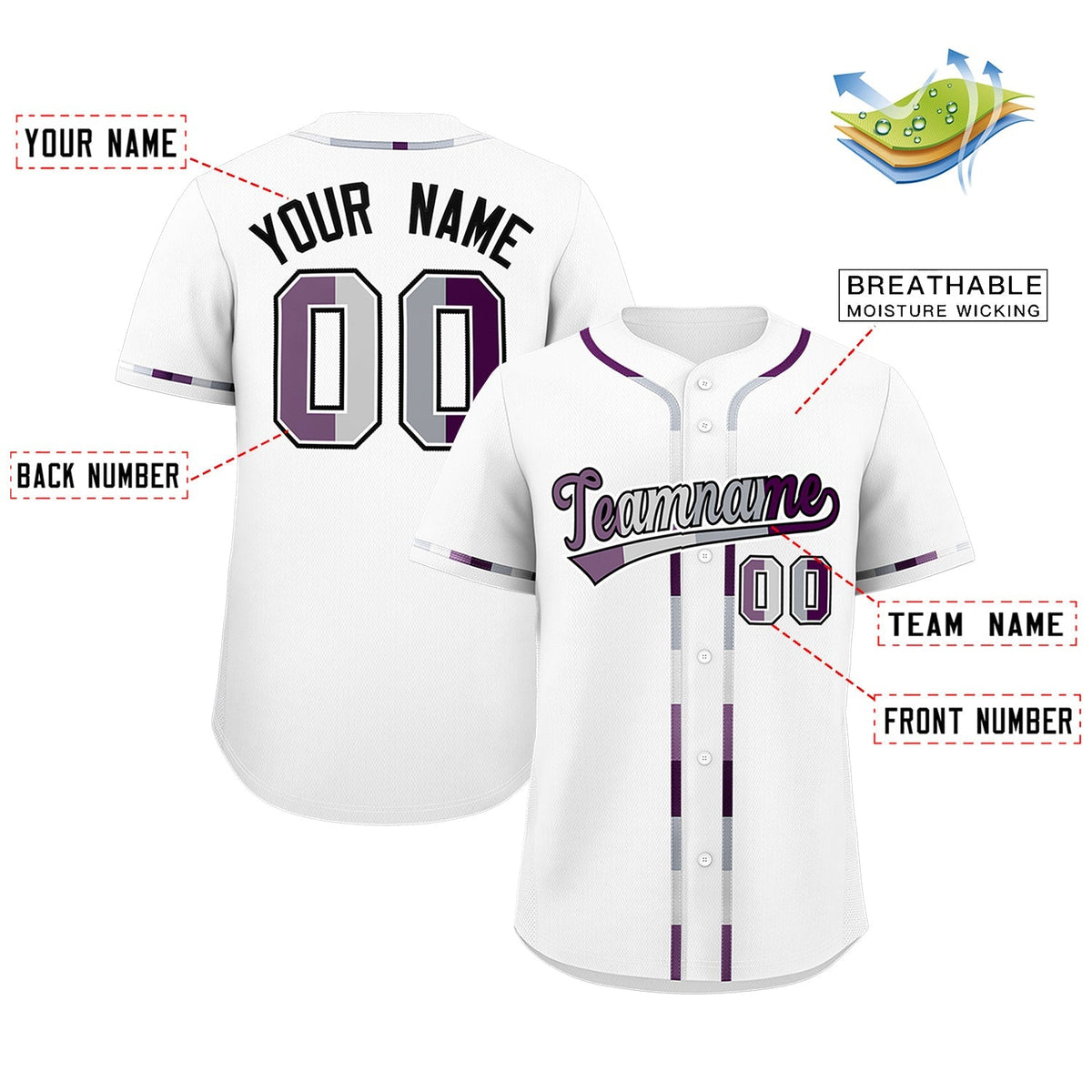 Custom White Genderless For Pride Month Classic Style Baseball Jersey| KXKSHOP