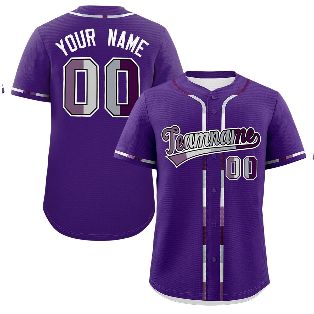 Custom Purple Genderless For Pride Month Classic Style Baseball Jersey| KXKSHOP