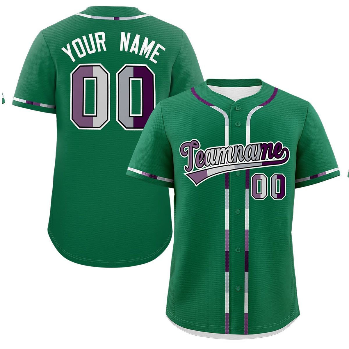 Custom Kelly Green Genderless For Pride Month Classic Style Baseball Jersey| KXKSHOP