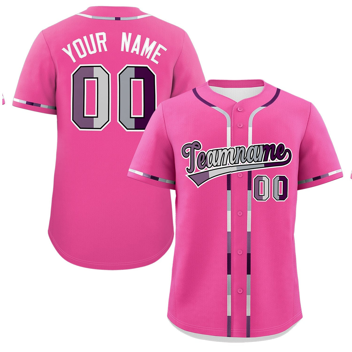 Custom Pink Genderless For Pride Month Classic Style Baseball Jersey| KXKSHOP