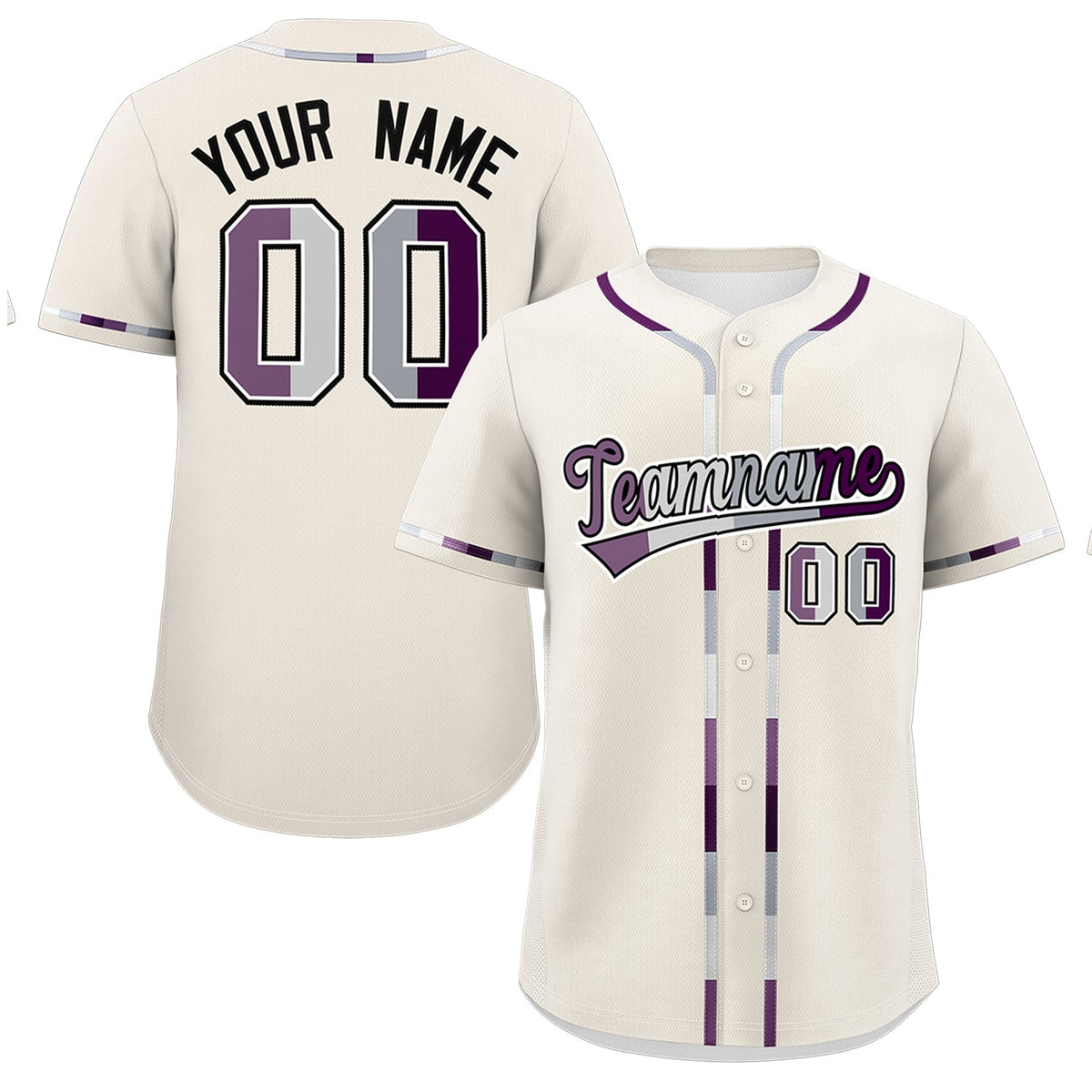 Custom Cream Genderless For Pride Month Classic Style Baseball Jersey| KXKSHOP