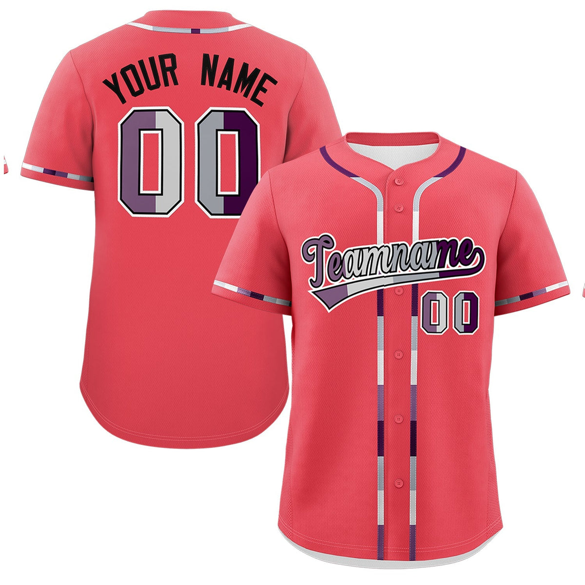 Custom Light Red Genderless For Pride Month Classic Style Baseball Jersey| KXKSHOP