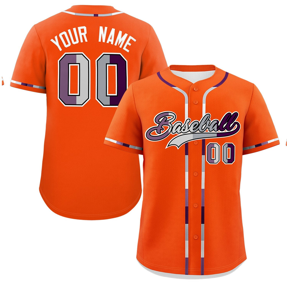 Custom Orange Genderless For Pride Month Classic Style Baseball Jersey| KXKSHOP