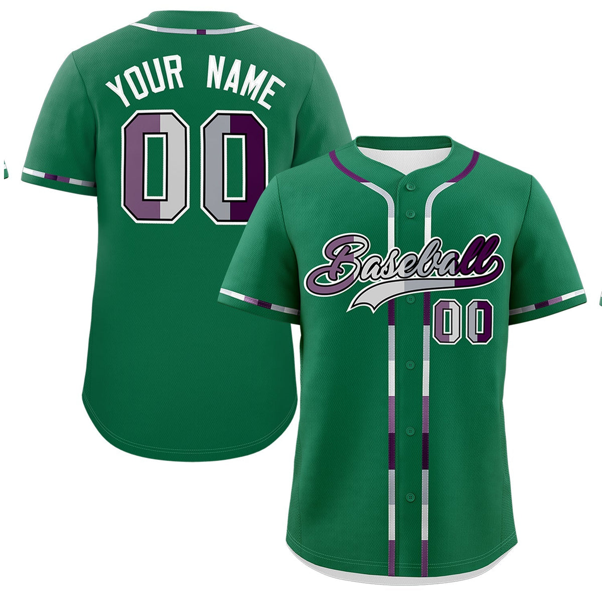 Custom Kelly Green Genderless For Pride Month Classic Style Baseball Jersey| KXKSHOP