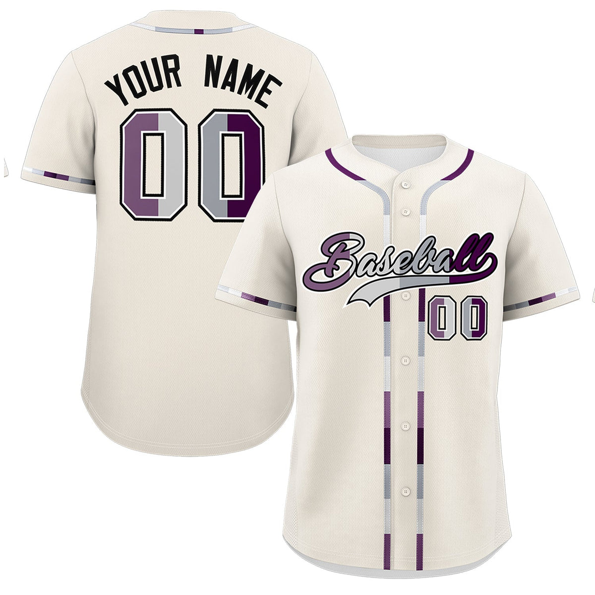 Custom Cream Genderless For Pride Month Classic Style Baseball Jersey| KXKSHOP