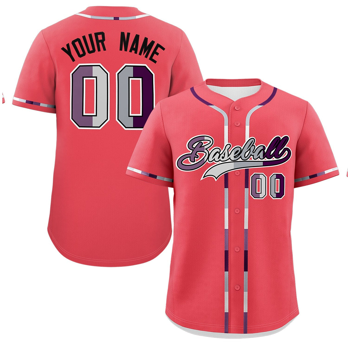 Custom Light Red Genderless For Pride Month Classic Style Baseball Jersey| KXKSHOP