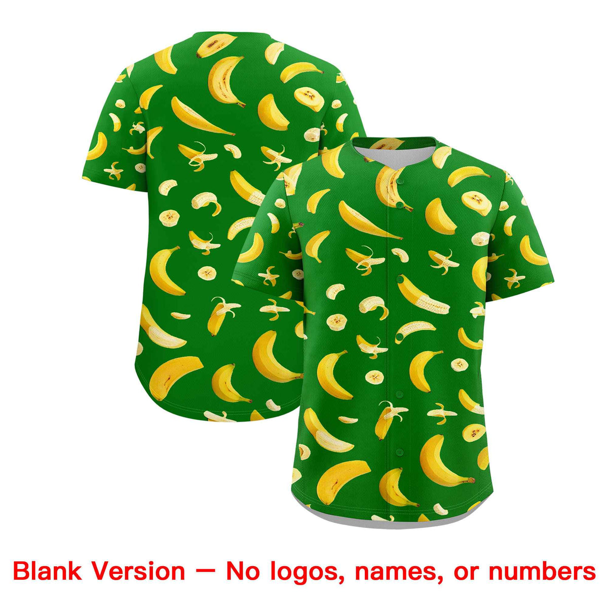 Custom Kelly Green-02 Banana Graffiti Pattern Fashion Authentic Baseball Jersey | Graffiti Pattern | Embroidery&amp;Dye-sublimation printing | KXKSHOP