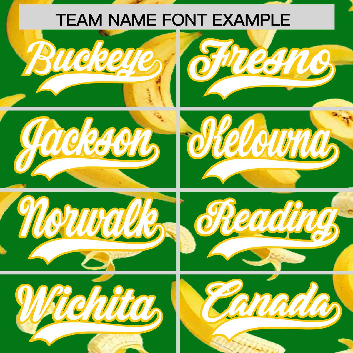Custom Kelly Green-02 Banana Graffiti Pattern Fashion Authentic Baseball Jersey | Graffiti Pattern | Embroidery&amp;Dye-sublimation printing | KXKSHOP