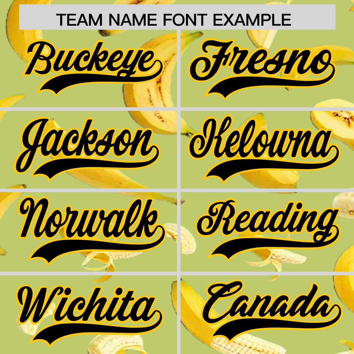 Custom Champagne Banana Graffiti Pattern Fashion Authentic Baseball Jersey | Graffiti Pattern | Embroidery&amp;Dye-sublimation printing | KXKSHOP