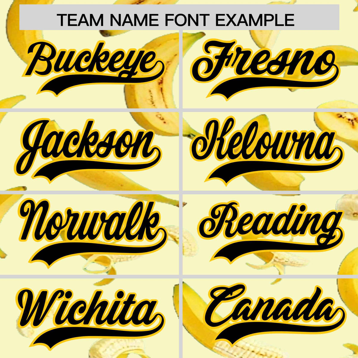 Custom Cream Banana Graffiti Pattern Fashion Authentic Baseball Jersey | Graffiti Pattern | Embroidery&amp;Dye-sublimation printing | KXKSHOP