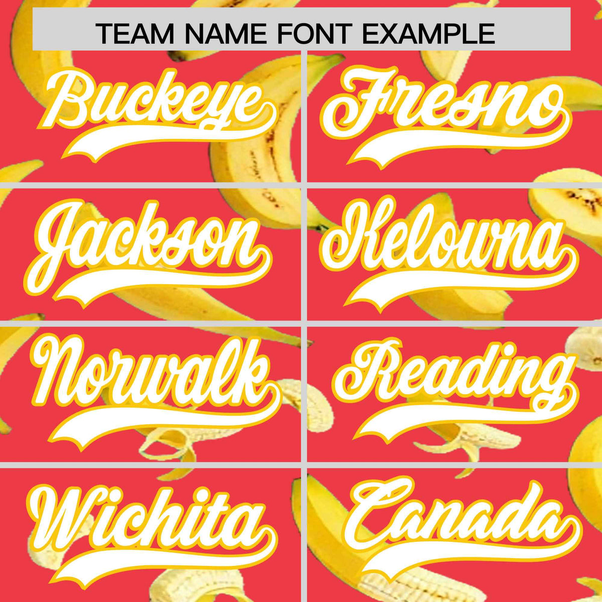 Custom Light Red Banana Graffiti Pattern Fashion Authentic Baseball Jersey | Graffiti Pattern | Embroidery&amp;Dye-sublimation printing | KXKSHOP