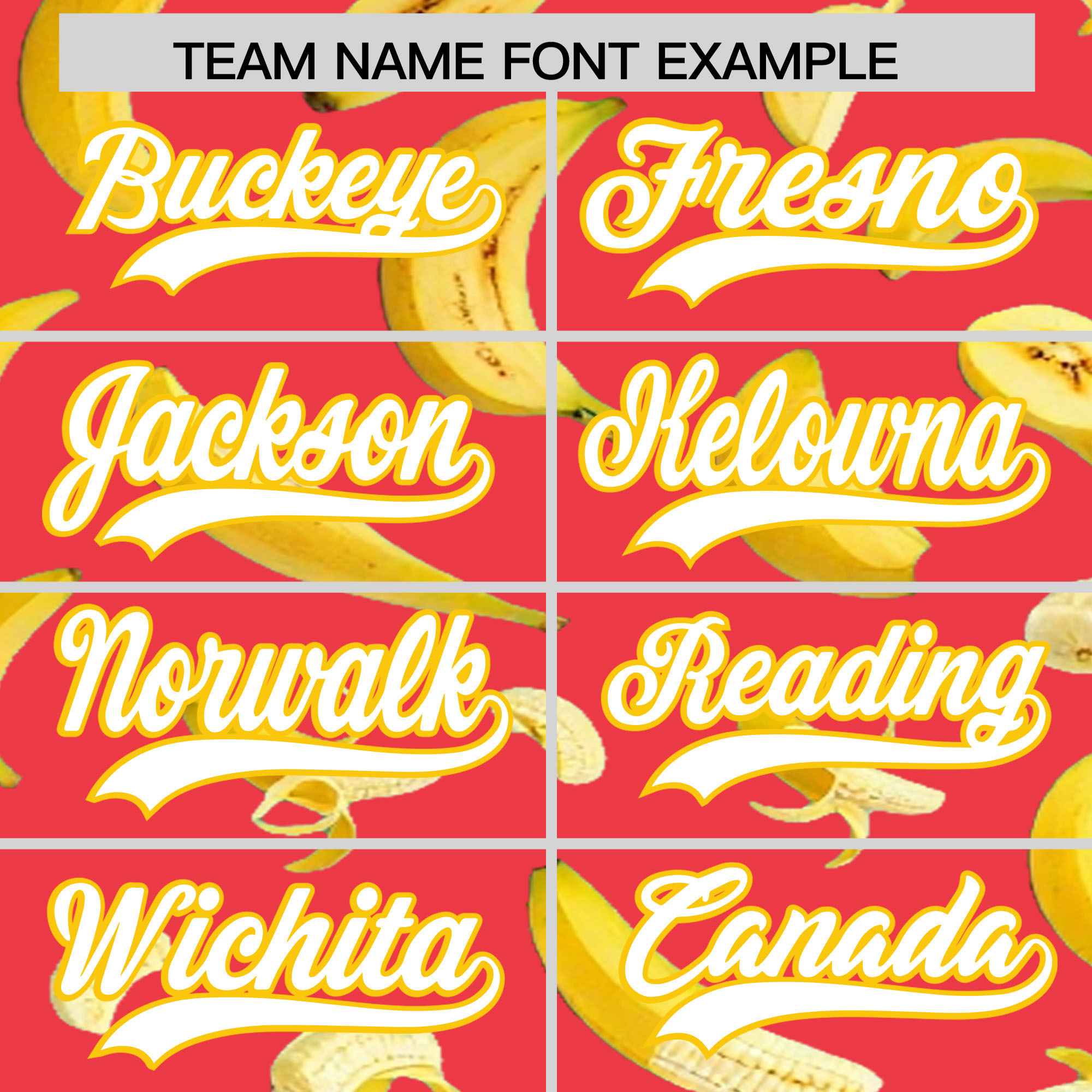 Custom Light Red Banana Graffiti Pattern Fashion Authentic Baseball Jersey | Graffiti Pattern | Embroidery&Dye-sublimation printing | KXKSHOP