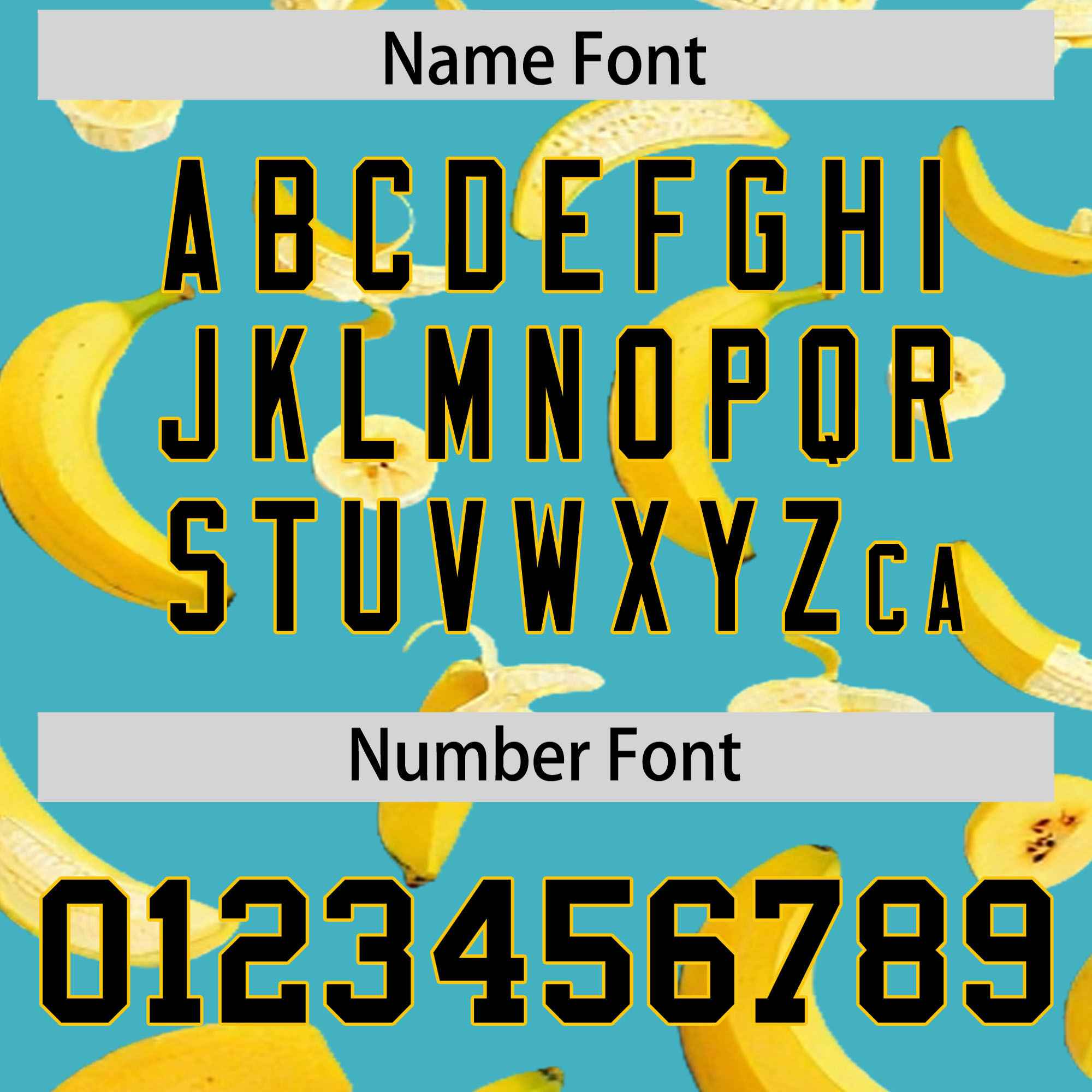 Custom Teal Banana Graffiti Pattern Fashion Authentic Baseball Jersey | Graffiti Pattern | Embroidery&Dye-sublimation printing | KXKSHOP