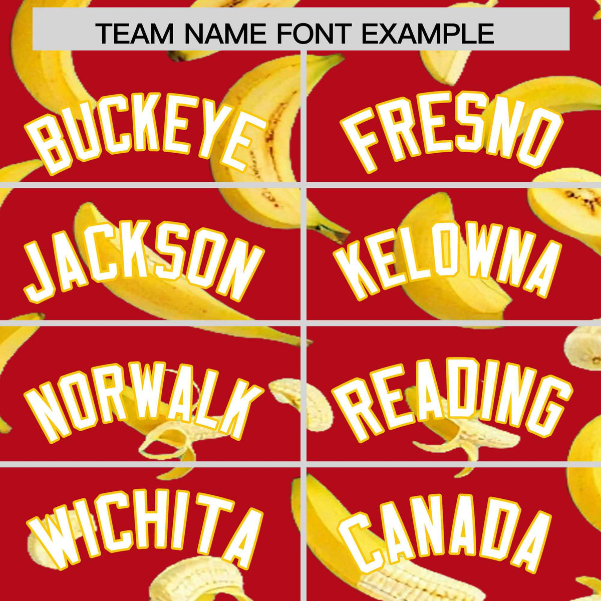 Custom Red Banana Graffiti Pattern Fashion Authentic Baseball Jersey | Graffiti Pattern | Embroidery&amp;Dye-sublimation printing | KXKSHOP