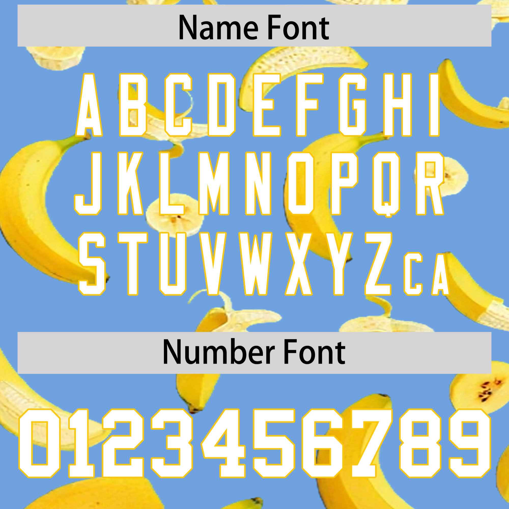 Custom Light Blue Banana Graffiti Pattern Fashion Authentic Baseball Jersey | Graffiti Pattern | Embroidery&Dye-sublimation printing | KXKSHOP