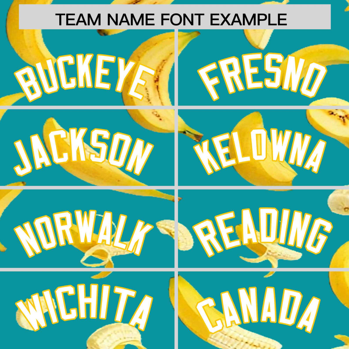 Custom Aqua Banana Graffiti Pattern Fashion Authentic Baseball Jersey | Graffiti Pattern | Embroidery&amp;Dye-sublimation printing | KXKSHOP