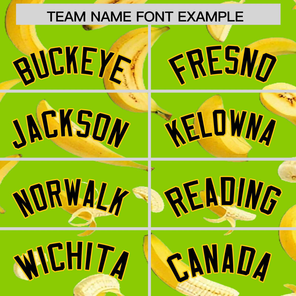 Custom Neon Green Banana Graffiti Pattern Fashion Authentic Baseball Jersey | Graffiti Pattern | Embroidery&amp;Dye-sublimation printing | KXKSHOP