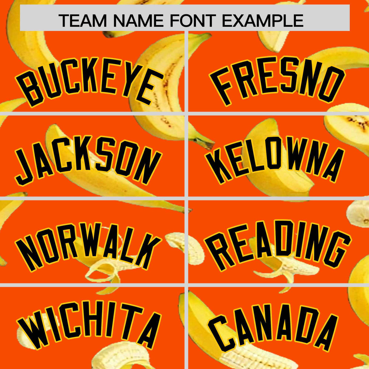 Custom Orange Banana Graffiti Pattern Fashion Authentic Baseball Jersey | Graffiti Pattern | Embroidery&amp;Dye-sublimation printing | KXKSHOP