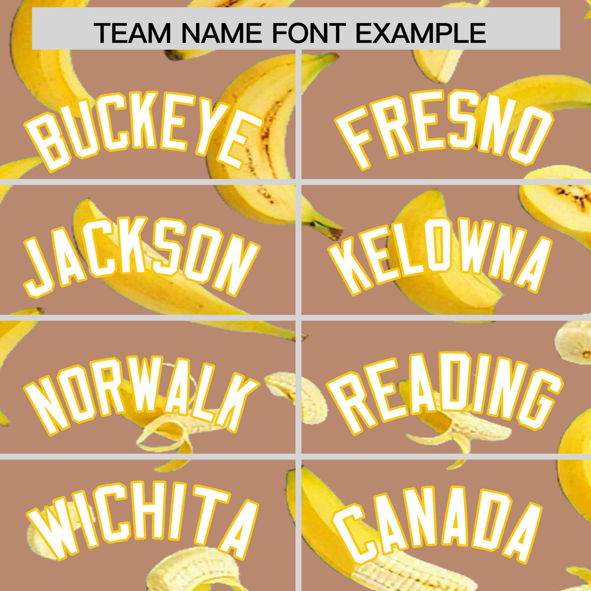 Custom Coffee Banana Graffiti Pattern Fashion Authentic Baseball Jersey | Graffiti Pattern | Embroidery&amp;Dye-sublimation printing | KXKSHOP