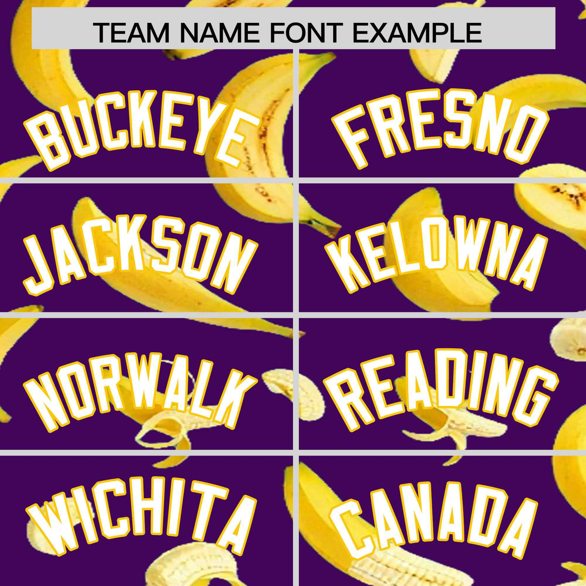 Custom Purple-02 Banana Graffiti Pattern Fashion Authentic Baseball Jersey | Graffiti Pattern | Embroidery&amp;Dye-sublimation printing | KXKSHOP