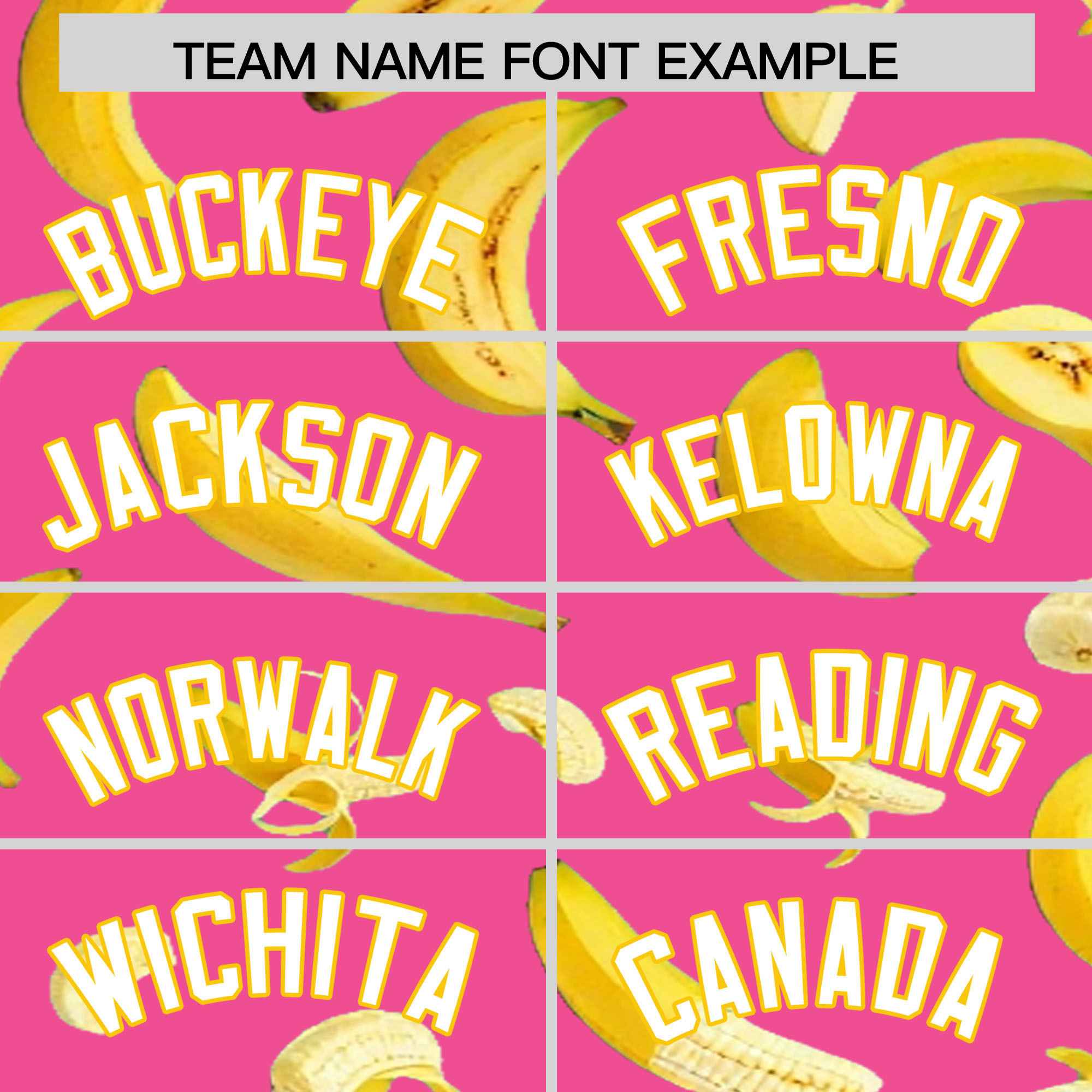 Custom Pink Banana Graffiti Pattern Fashion Authentic Baseball Jersey | Graffiti Pattern | Embroidery&Dye-sublimation printing | KXKSHOP