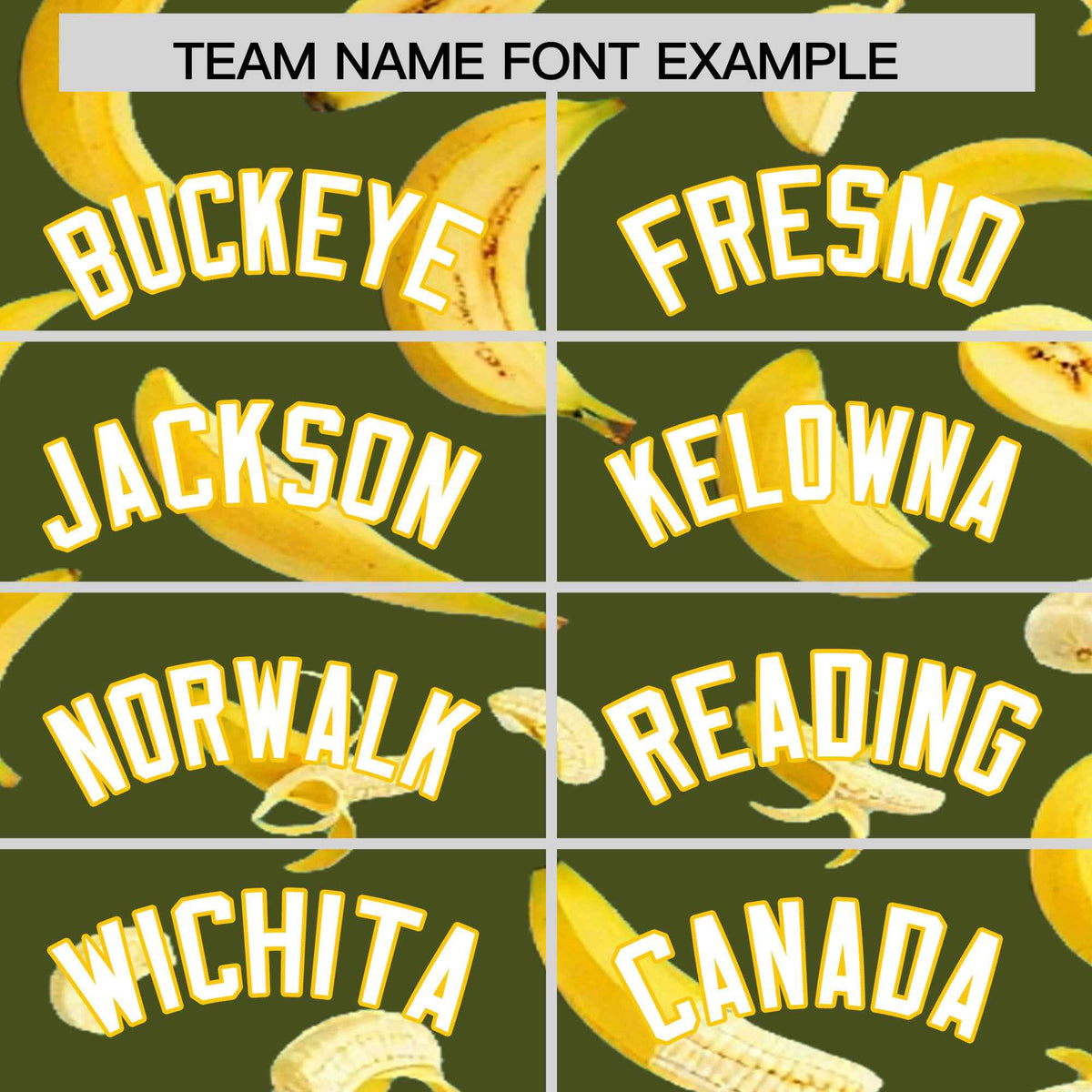 Custom Olive Banana Graffiti Pattern Fashion Authentic Baseball Jersey | Graffiti Pattern | Embroidery&amp;Dye-sublimation printing | KXKSHOP