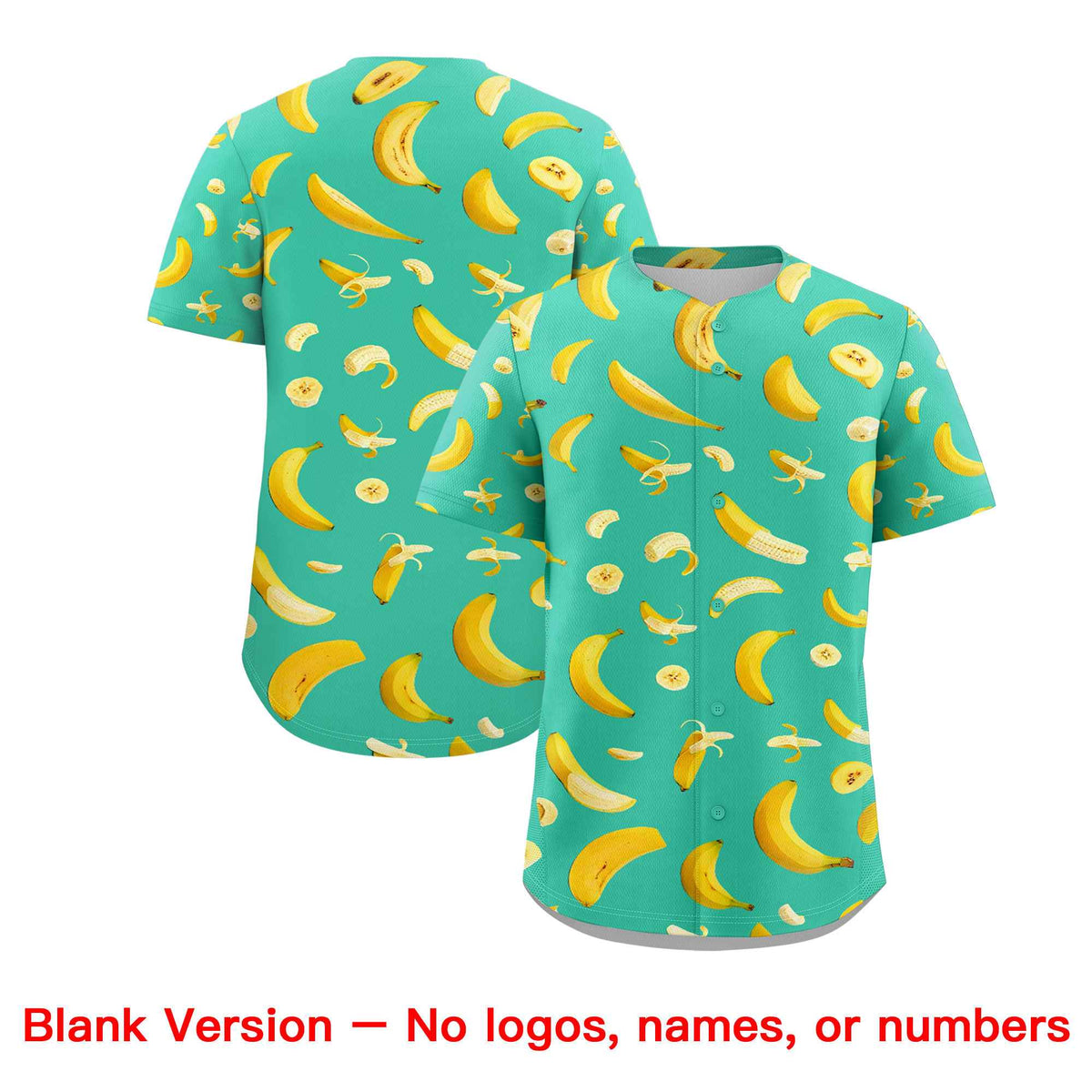 Custom Bright Green Banana Graffiti Pattern Fashion Authentic Baseball Jersey | Graffiti Pattern | Embroidery&amp;Dye-sublimation printing | KXKSHOP