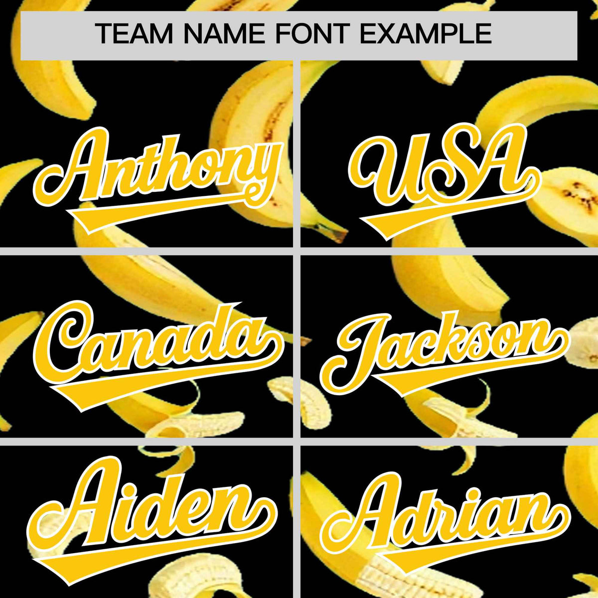 Custom Black Banana Graffiti Pattern Fashion Authentic Baseball Jersey | Graffiti Pattern | Embroidery&amp;Dye-sublimation printing | KXKSHOP