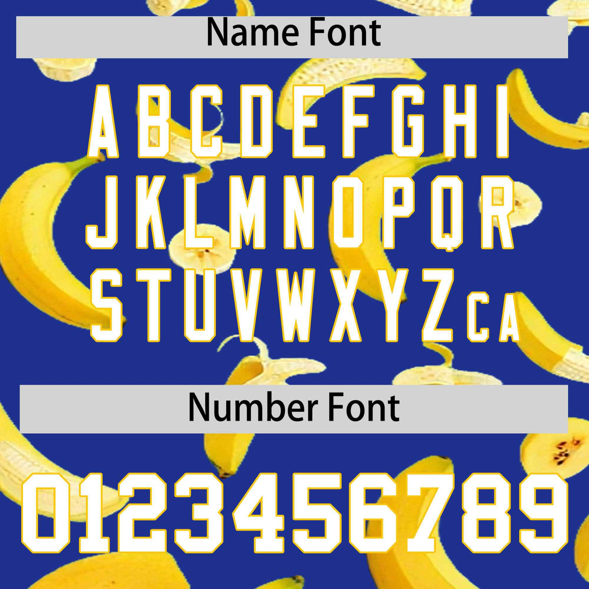 Custom Royal Blue Banana Graffiti Pattern Fashion Authentic Baseball Jersey | Graffiti Pattern | Embroidery&amp;Dye-sublimation printing | KXKSHOP