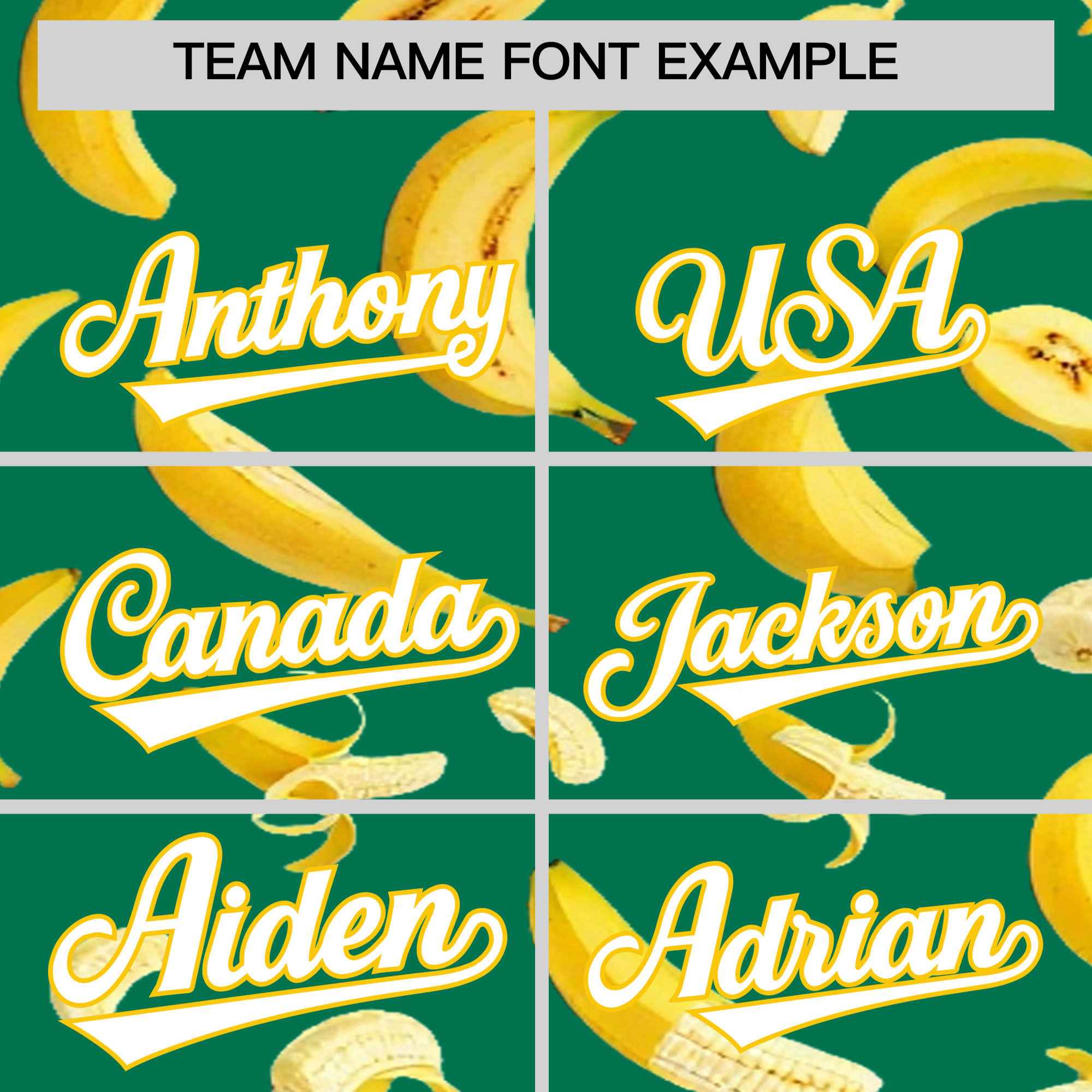 Custom Kelly Green Banana Graffiti Pattern Fashion Authentic Baseball Jersey | Graffiti Pattern | Embroidery&Dye-sublimation printing | KXKSHOP