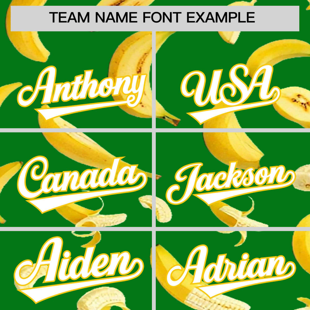 Custom Kelly Green-02 Banana Graffiti Pattern Fashion Authentic Baseball Jersey | Graffiti Pattern | Embroidery&amp;Dye-sublimation printing | KXKSHOP