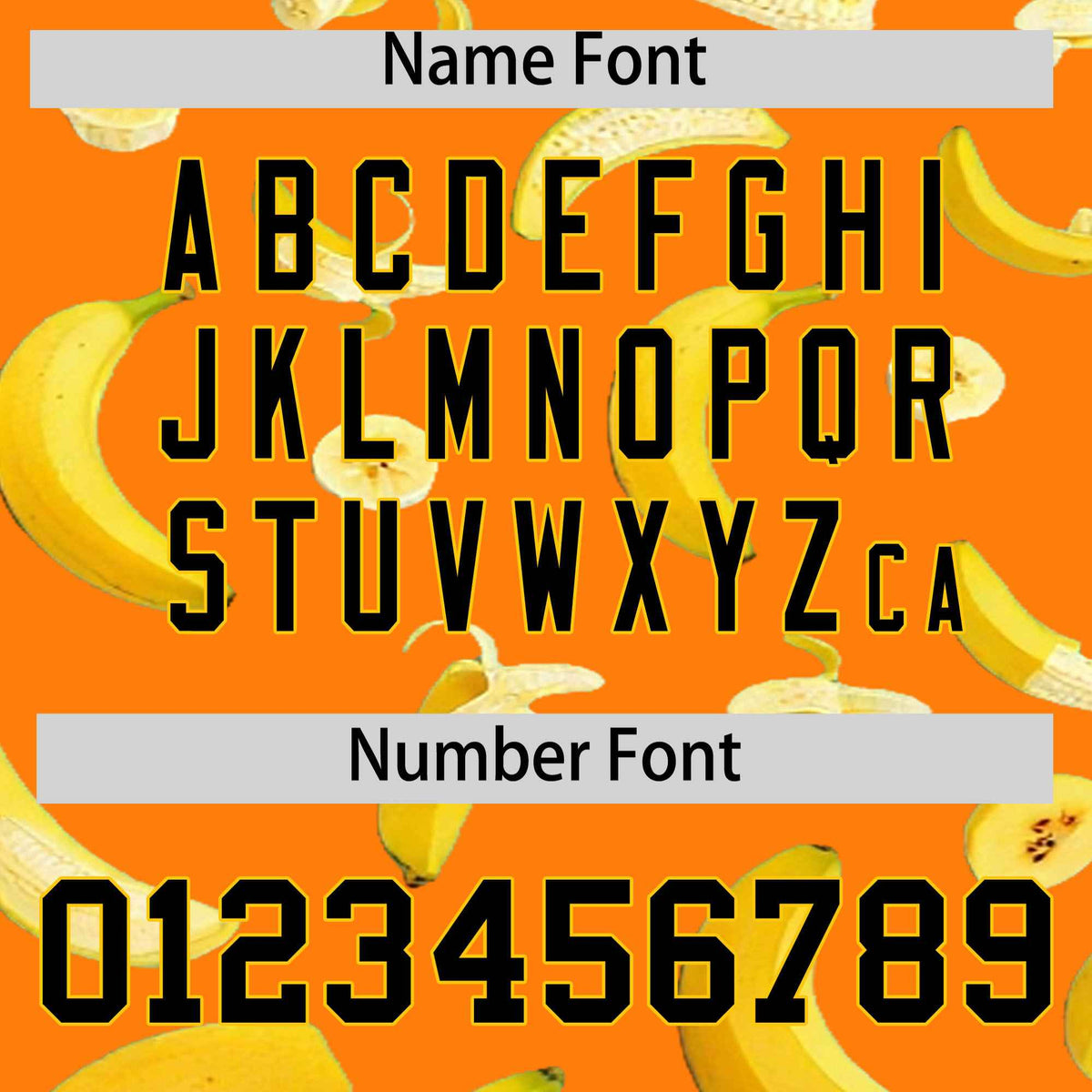 Custom Orange Banana Graffiti Pattern Fashion Authentic Baseball Jersey | Graffiti Pattern | Embroidery&amp;Dye-sublimation printing | KXKSHOP