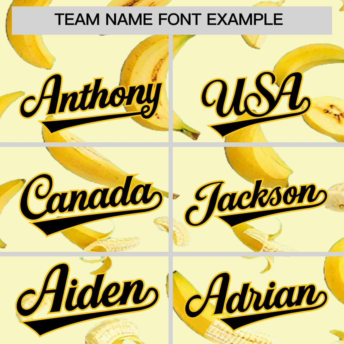 Custom Cream Banana Graffiti Pattern Fashion Authentic Baseball Jersey | Graffiti Pattern | Embroidery&amp;Dye-sublimation printing | KXKSHOP