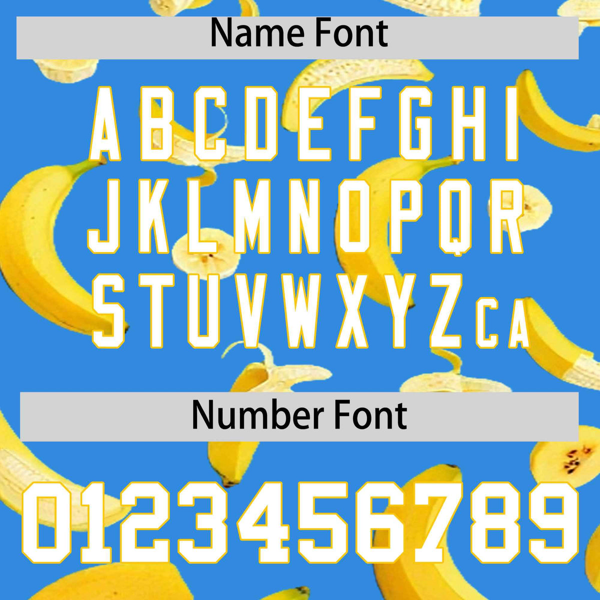 Custom Light Blue Banana Graffiti Pattern Fashion Authentic Baseball Jersey | Graffiti Pattern | Embroidery&amp;Dye-sublimation printing | KXKSHOP