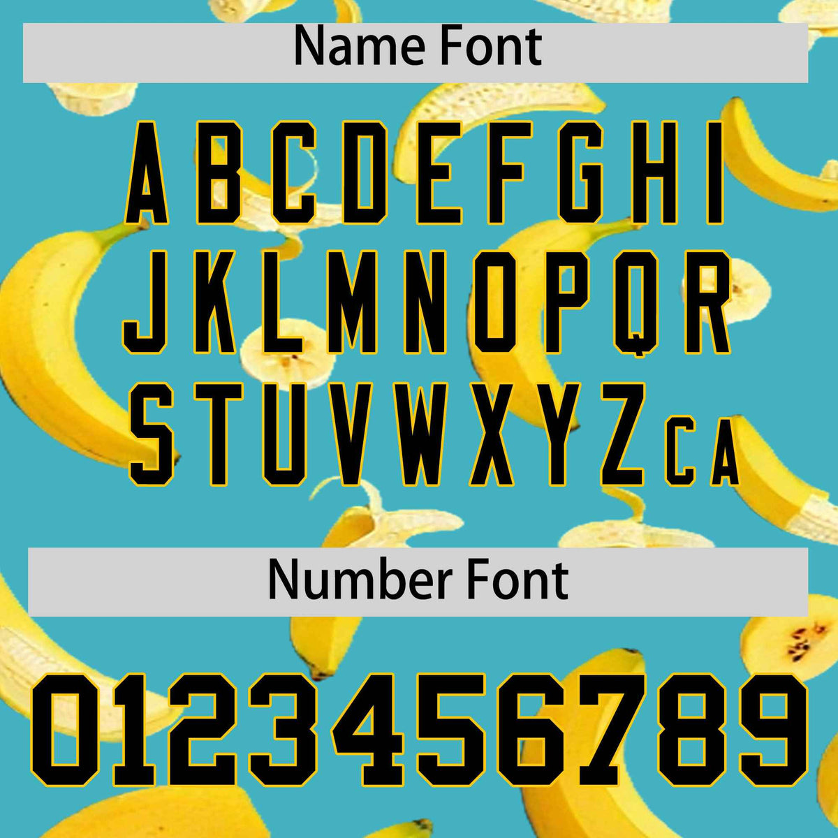 Custom Teal Banana Graffiti Pattern Fashion Authentic Baseball Jersey | Graffiti Pattern | Embroidery&amp;Dye-sublimation printing | KXKSHOP