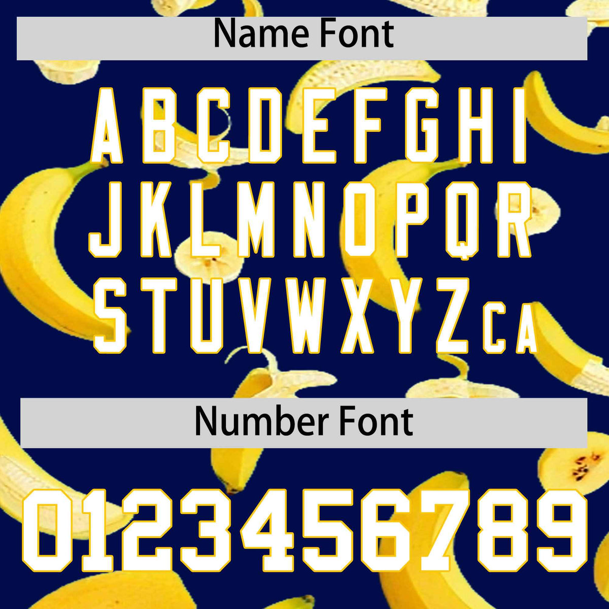 Custom Dark Blue Banana Graffiti Pattern Fashion Authentic Baseball Jersey | Graffiti Pattern | Embroidery&amp;Dye-sublimation printing | KXKSHOP