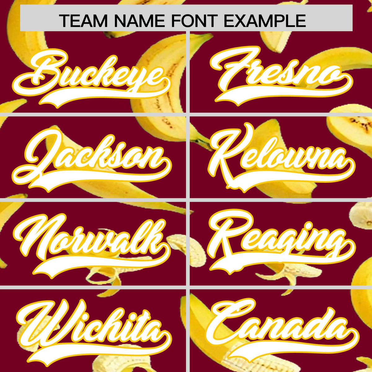 Custom Crimson Banana Graffiti Pattern Fashion Authentic Baseball Jersey | Graffiti Pattern | Embroidery&amp;Dye-sublimation printing | KXKSHOP