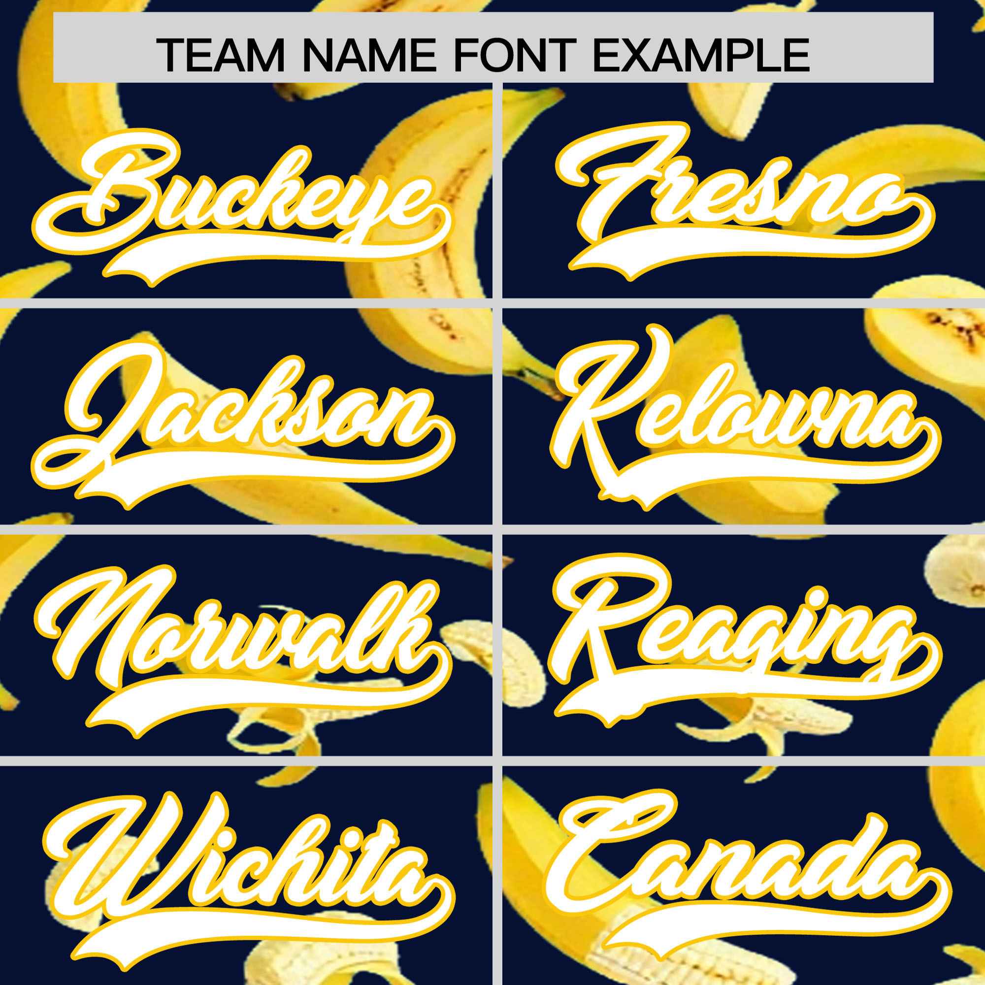 Custom Navy Banana Graffiti Pattern Fashion Authentic Baseball Jersey | Graffiti Pattern | Embroidery&Dye-sublimation printing | KXKSHOP