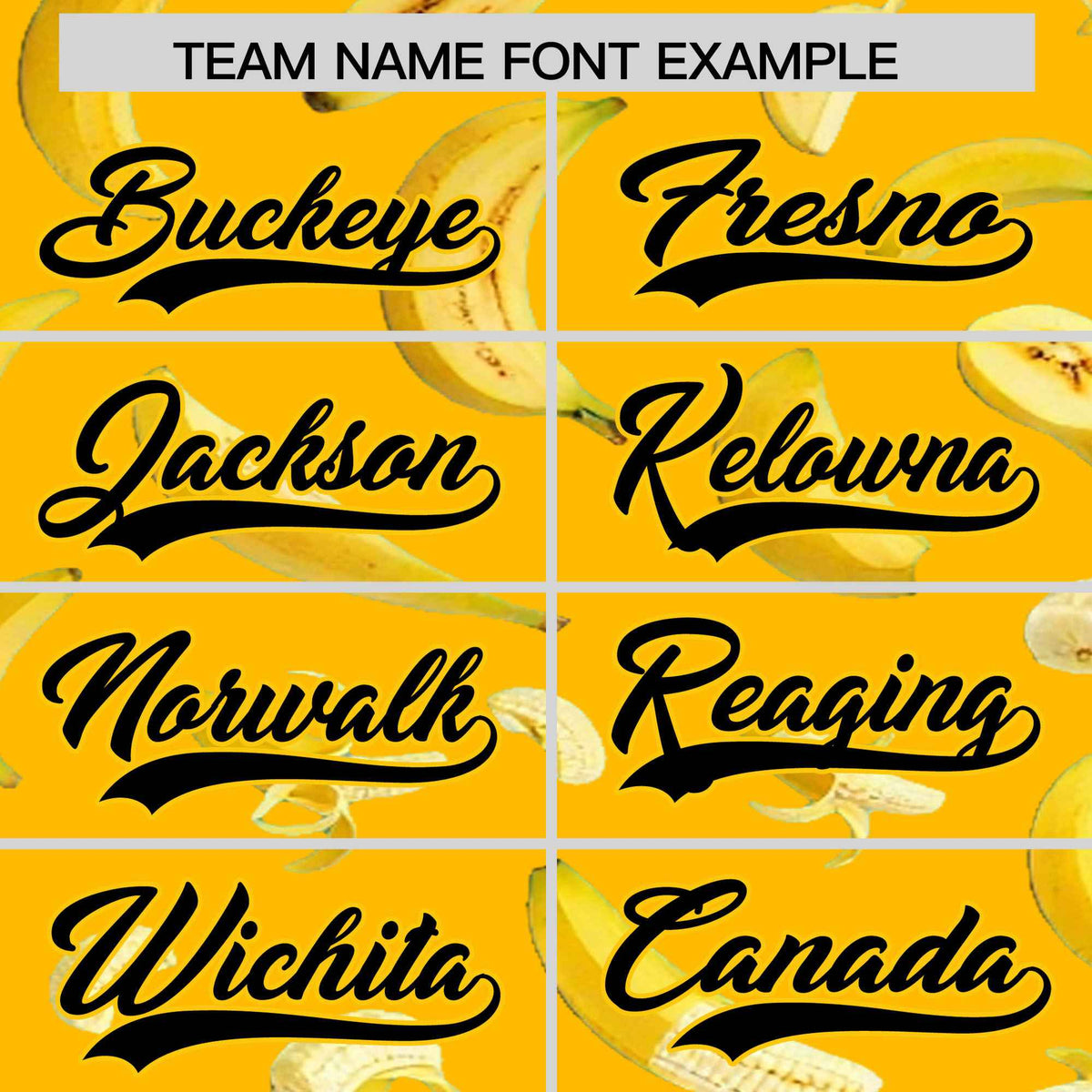 Custom Yellow Banana Graffiti Pattern Fashion Authentic Baseball Jersey | Graffiti Pattern | Embroidery&amp;Dye-sublimation printing | KXKSHOP