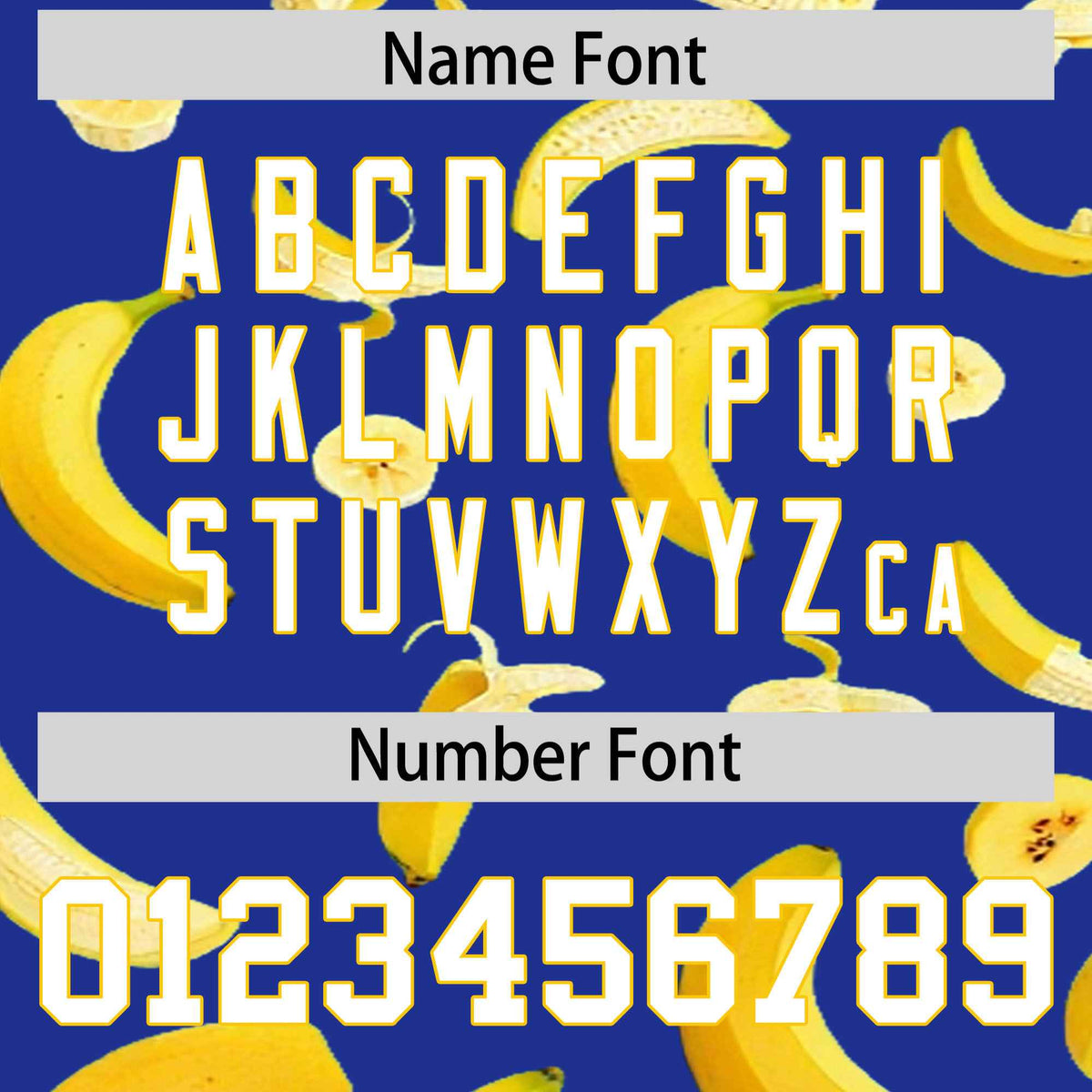 Custom Royal Blue Banana Graffiti Pattern Fashion Authentic Baseball Jersey | Graffiti Pattern | Embroidery&amp;Dye-sublimation printing | KXKSHOP