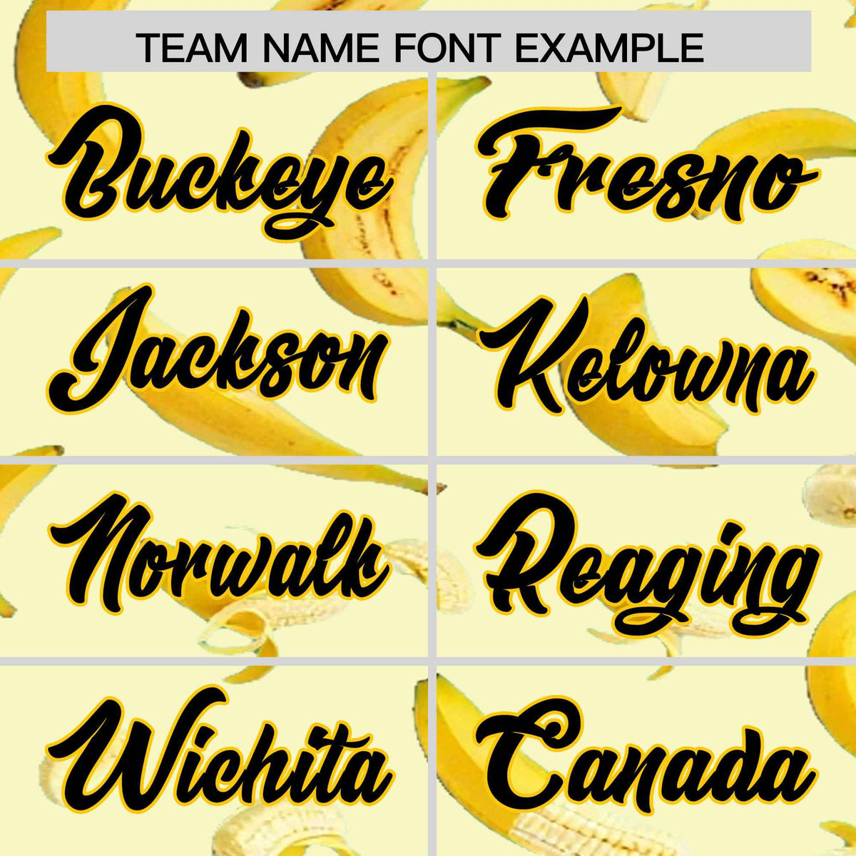 Custom Cream Banana Graffiti Pattern Fashion Authentic Baseball Jersey | Graffiti Pattern | Embroidery&amp;Dye-sublimation printing | KXKSHOP