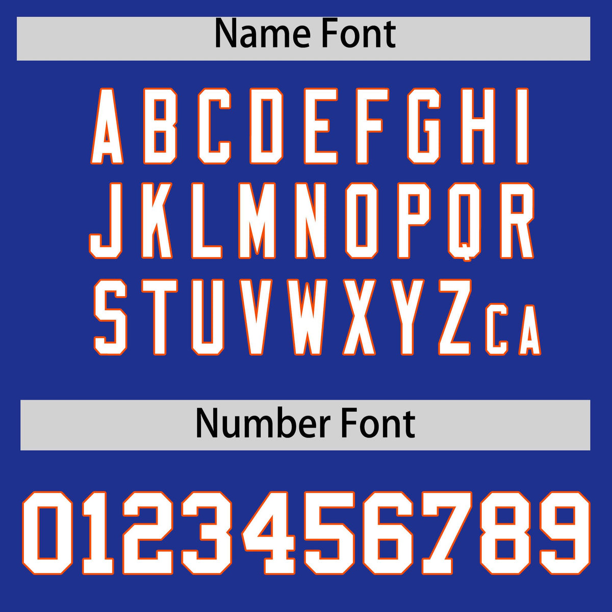 Custom Royal Blue Orange Star Pattern Thick Stripes Baseball Jersey| KXKSHOP