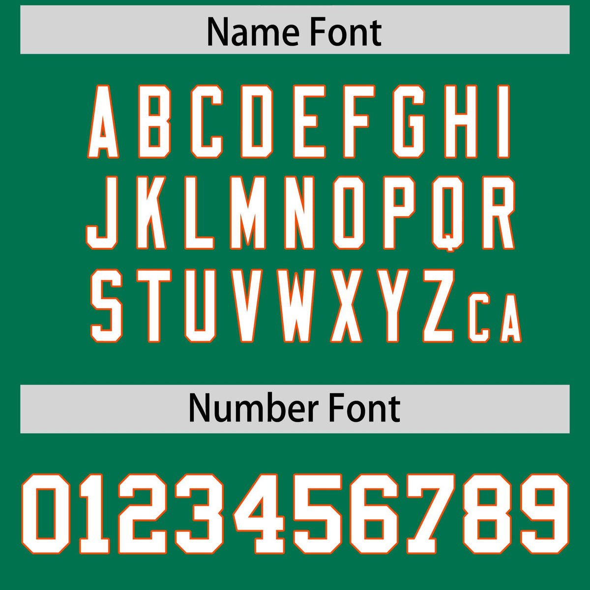 Custom Kelly Green Orange Star Pattern Thick Stripes Baseball Jersey