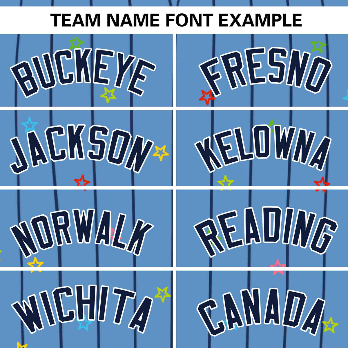 Custom Light Blue Navy Stripe Fashion Personalized Star Pattern Authentic Baseball Jersey