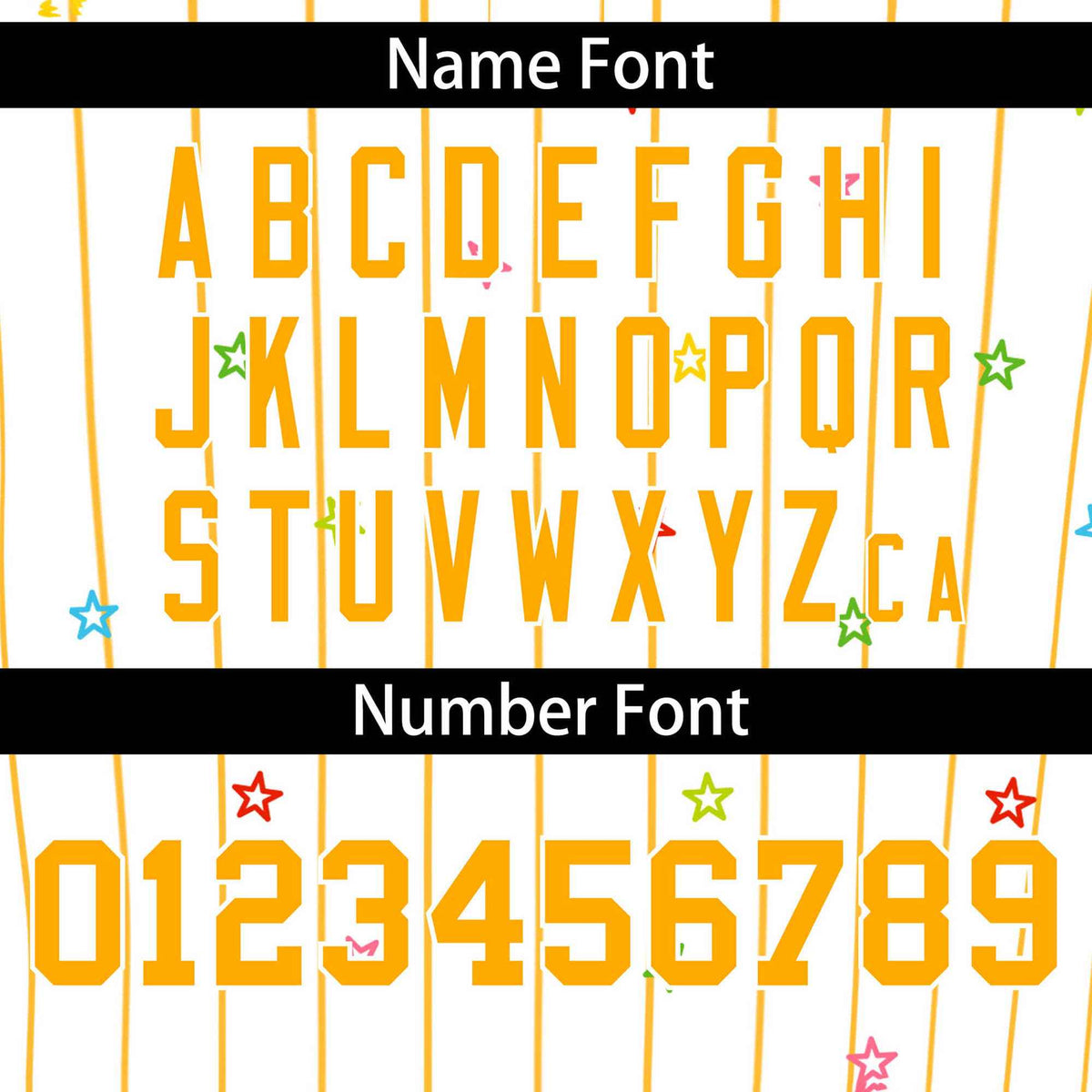 Custom White Yellow Stripe Fashion Personalized Star Pattern Authentic Baseball Jersey