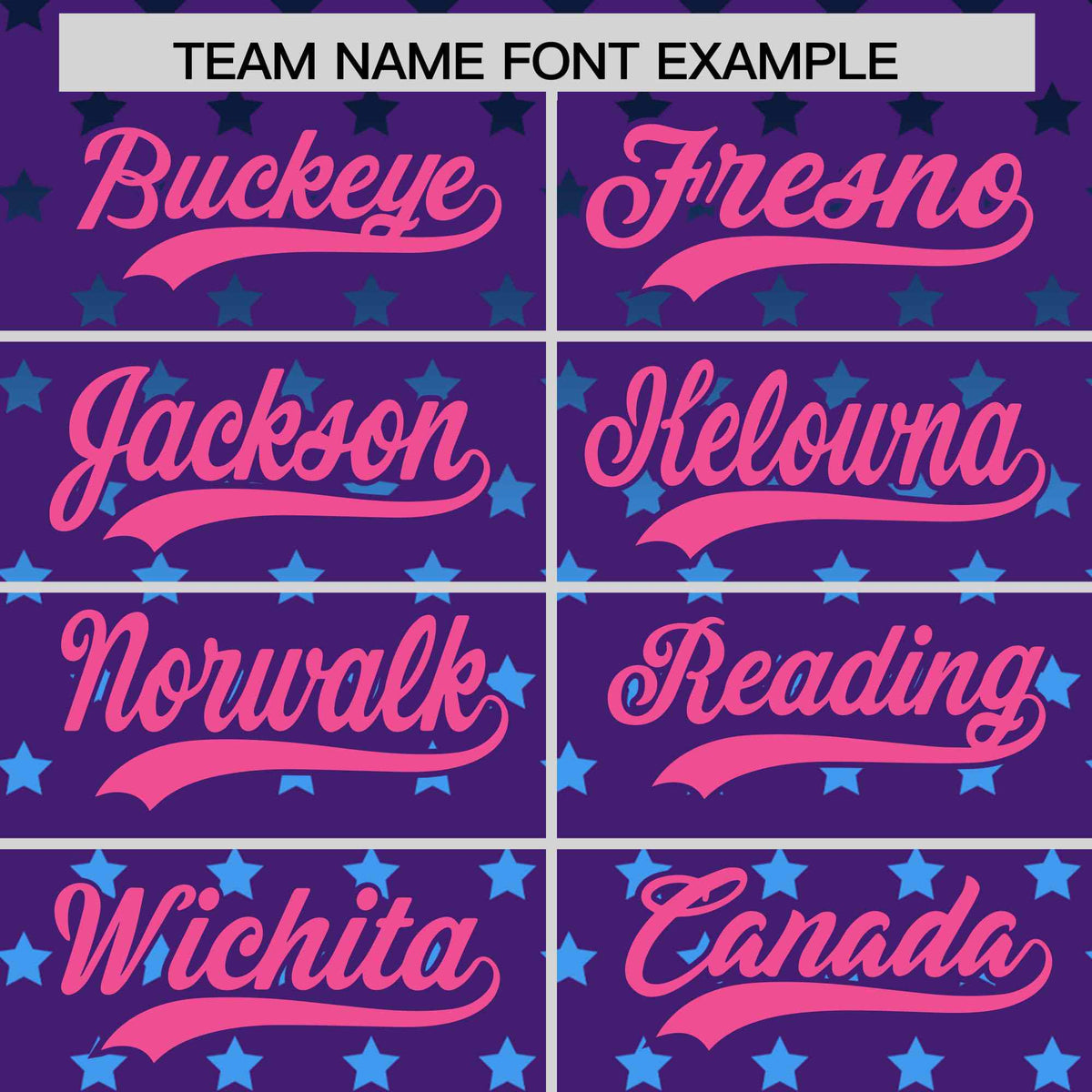 Custom Purple Pink-White Raglan Sleeve Personalized Star Print Authentic Baseball Jersey