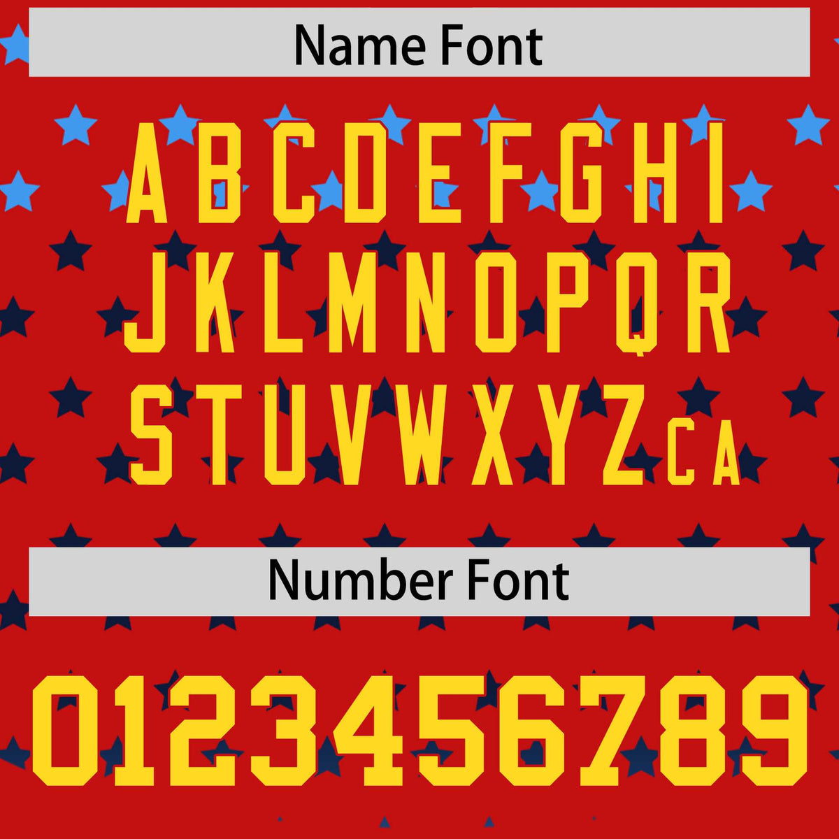 Custom Red Gold-White Raglan Sleeve Personalized Star Print Authentic Baseball Jersey