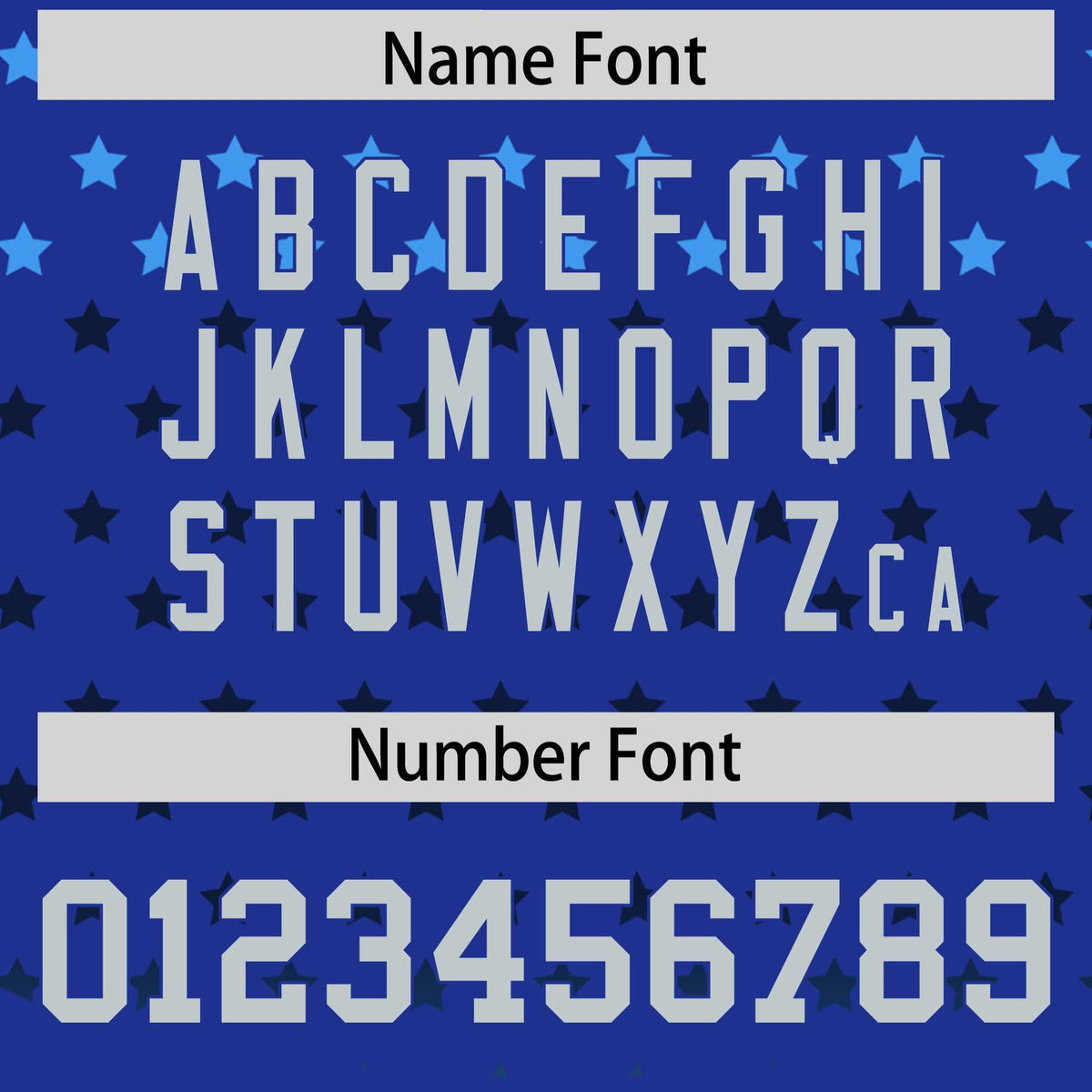 Custom Royal Silver-White Raglan Sleeve Personalized Star Print Authentic Baseball Jersey